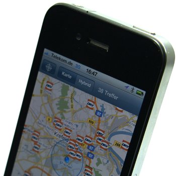 iPhone ZNAJDUJE STACJE DKV
