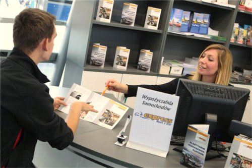Wypożyczalnia Express na Dworcu Centralnym w Warszawie