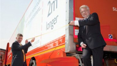 TNT testuje długie naczepy