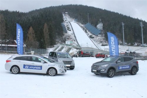 Hyundaie pod skocznią