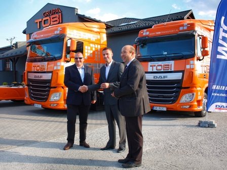 Firma TOBI odbiera DAFy XF Euro 6