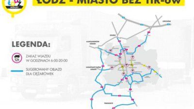 Łódź zamyka drogi dla TIR-ów