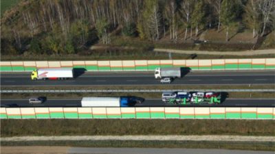 Zakaz wyprzedzania dla samochodów ciężarowych na A2