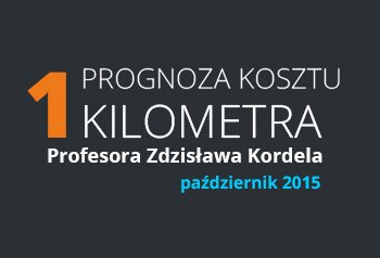 Prognoza kosztu 1 kilometra na październik