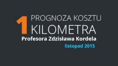 Prognoza kosztu jednego kilometra w listopadzie