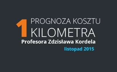 Prognoza kosztu jednego kilometra w listopadzie