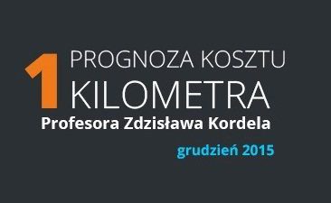 Prognoza kosztu jednego kilometra a zatory na drogach