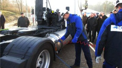 Pierwsza w Polsce stacja LNG/CNG do tankowania pojazdów ciężarowych