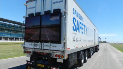 Pierwszy Samsung Safety Truck na drogach
