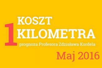 Szacunek średniego kosztu wozokilometra w maju 2016