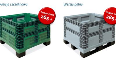 Super promocja skrzyniopalet plastikowych 1200×1000 mm