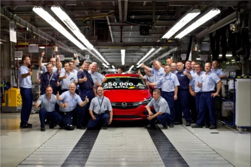 250 000 Opel Astra hatchback wyprodukowany w Gliwicach