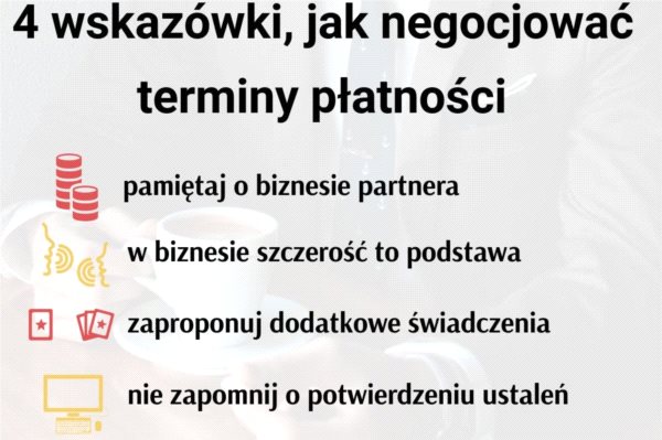 4 wskazówki, jak negocjować terminy płatności