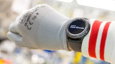 Smartwatch na hali produkcyjnej