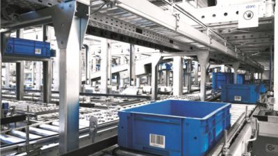 Pojemniki Utz w magazynie Uniwersyteckiego Szpitala w Zurychu