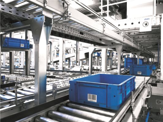 Pojemniki Utz w magazynie Uniwersyteckiego Szpitala w Zurychu