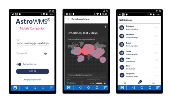 Astro WMS® Mobile Companion. Zarządzaj magazynem przez telefon -więcej