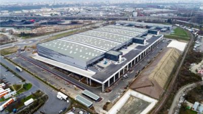 Dwupoziomowa platforma Paris Air2 Logistique SEGRO dla IKEA i Leroy Merlin