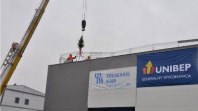 Wiecha na fabryce Fresenius Kabi w Kutnie