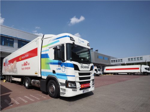 Poczta Polska testuje auta zasilane gazem LNG