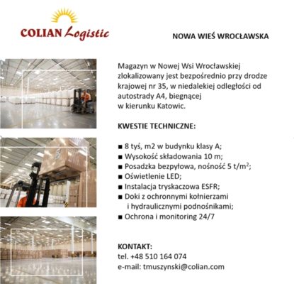 Nowa lokalizacja magazynowa