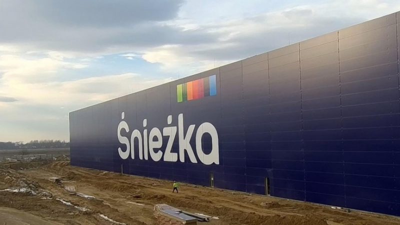 Centrum logistyczne Śnieżki powstaje zgodnie z planem