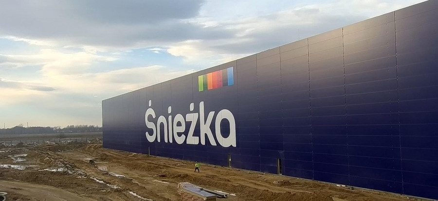 Centrum logistyczne Śnieżki powstaje zgodnie z planem