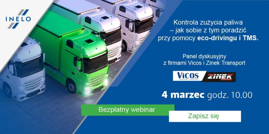 Kontrola zużycia paliwa przez ekojazdę i TMS. Debata z Vicos i Zinek transport