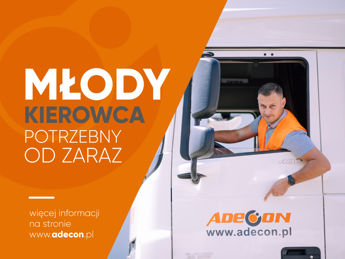 ADECON szuka kierowców do programu “Młody Kierowca”