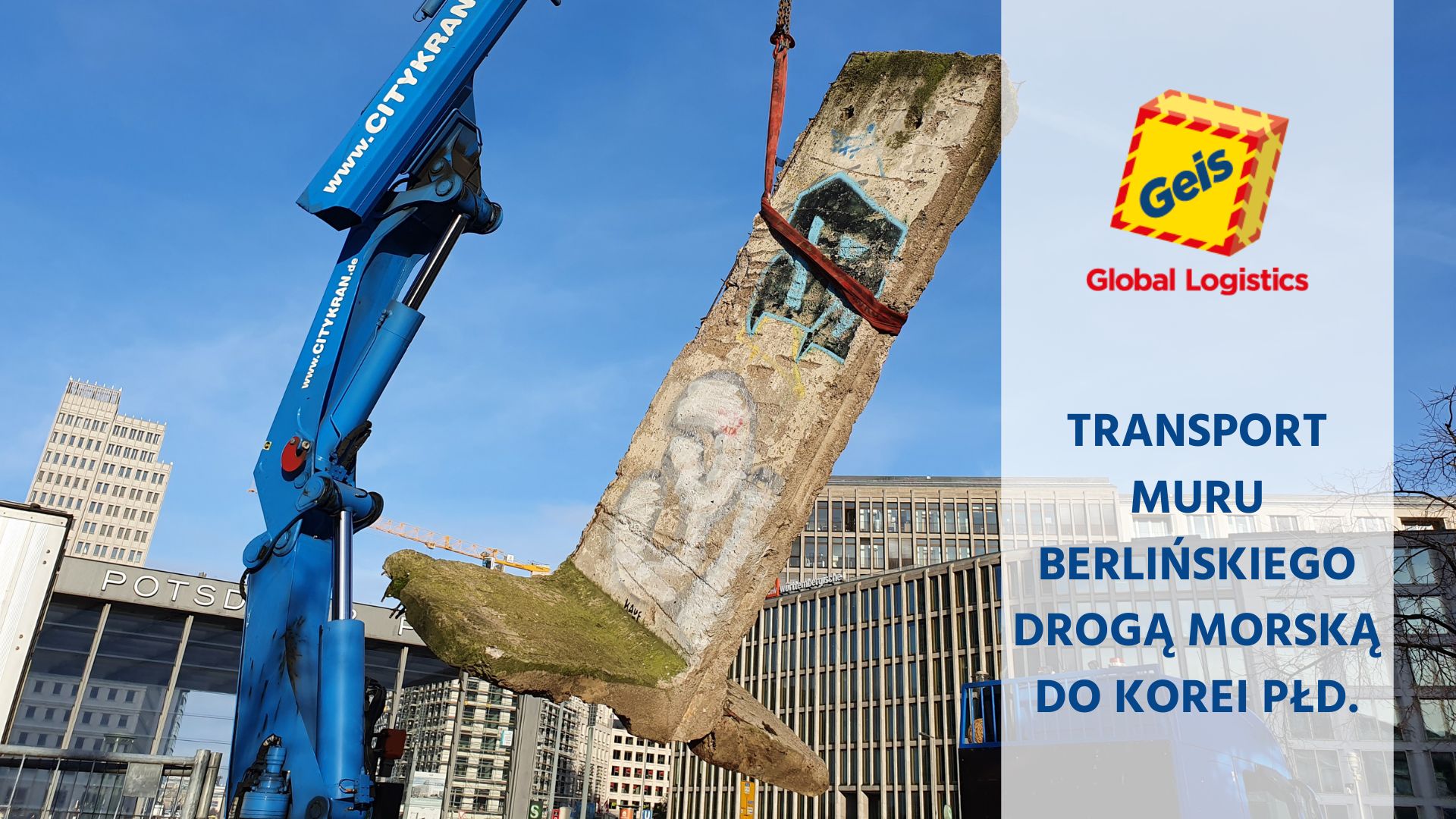 Transport Muru Berlińskiego drogą morską do Korei Południowej