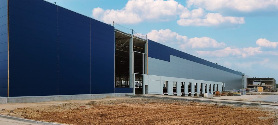 Budowa nowego magazynu e-commerce LPP na Podkarpaciu na półmetku