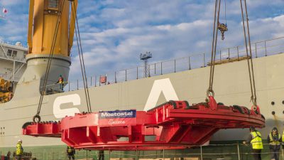 Maszyna do drążenia tunelu przypłynęła do Polski razem z DB Schenker