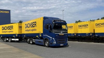 Volvo FH Electric z dwoma nadwoziami wymiennymi jeździ dla DACHSER w Czechach