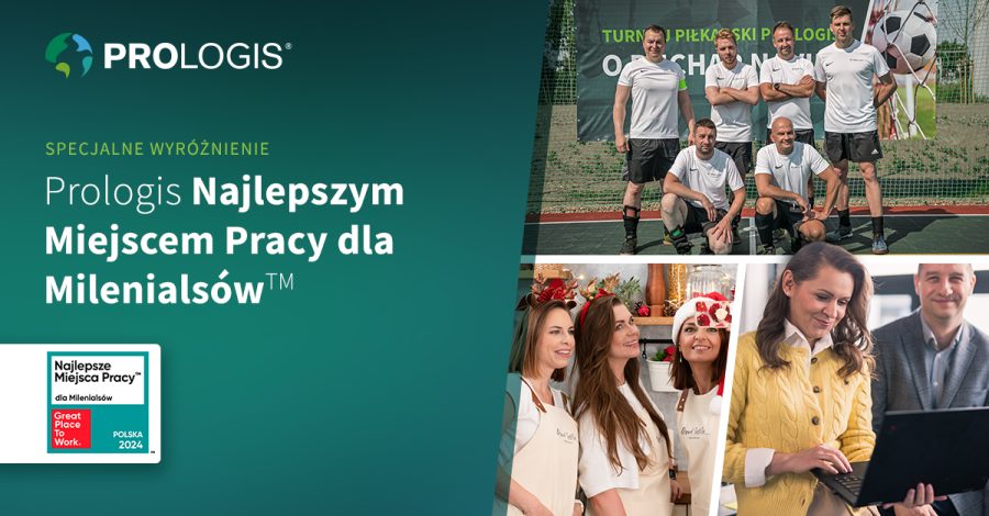 Prologis Najlepszym Miejscem Pracy dla Milenialsów