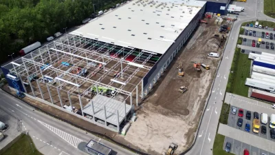 Ostatni etap budowy parku City Logistics Kraków I
